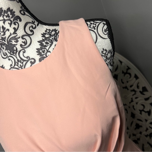 Eliza J Ruffle Drape Sleeveless Maxi Dress Evening Gown Size 6 Wedding Guest - Picture 7 of 16